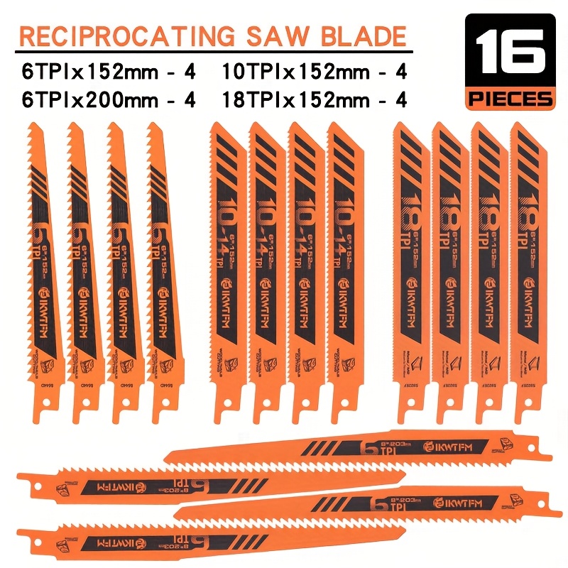 Set di 16 Lame per Sega a Scia - Metal Saw Reciprocating recensione e prezzo