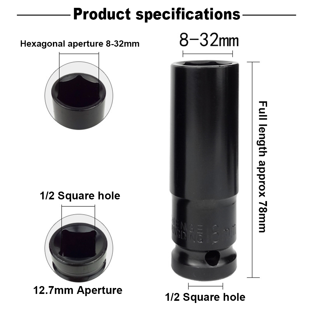 10mm-24mm Manicotto di prolung - Pneumatic Impact Wrench recensione e prezzo
