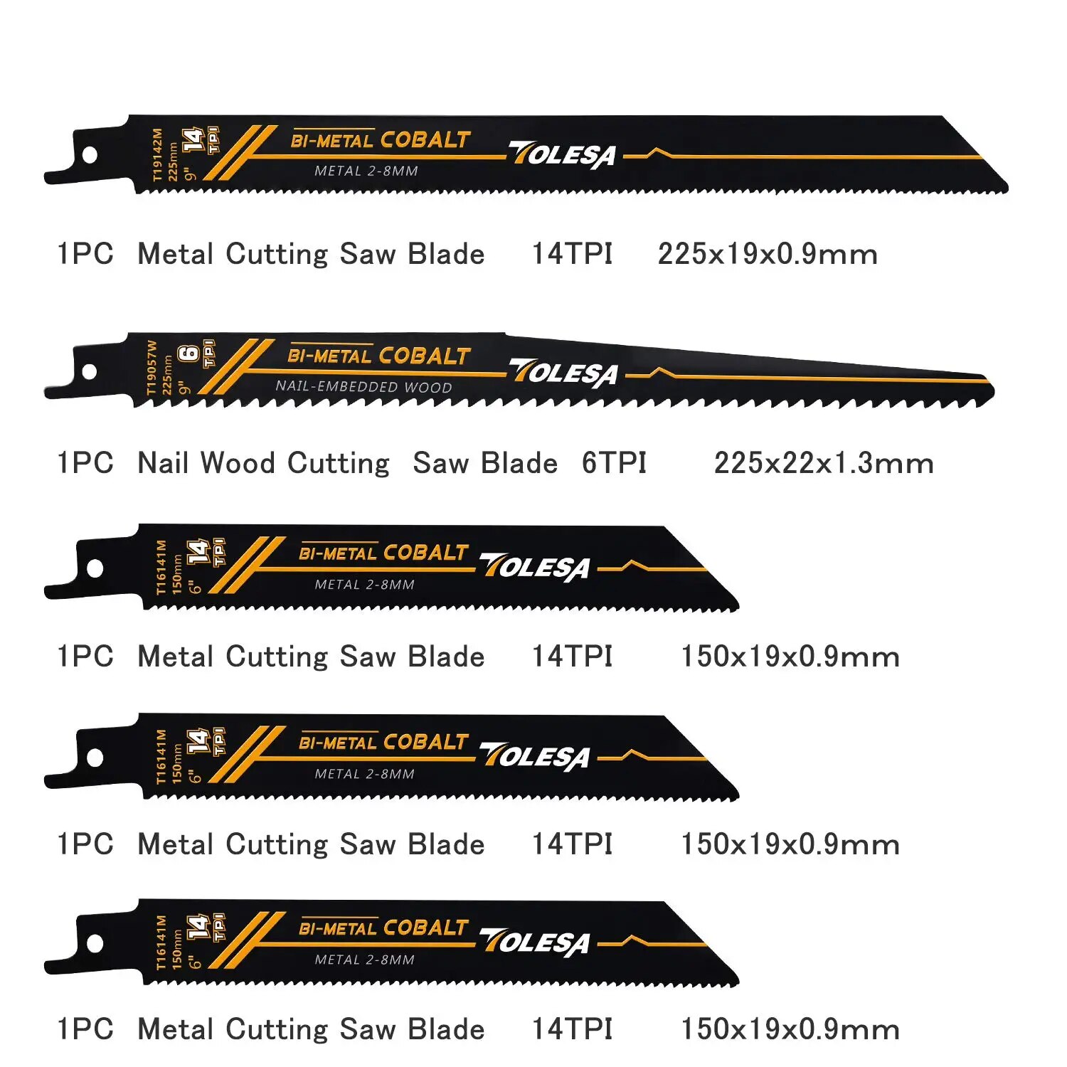 TOLESA 10PCS Lame per sega bi- - Metal Saw Reciprocating recensione e prezzo